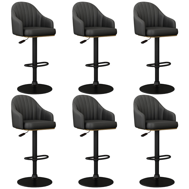 Industrial Backrest Bar Stool Adjustable Counter Stool for Hone