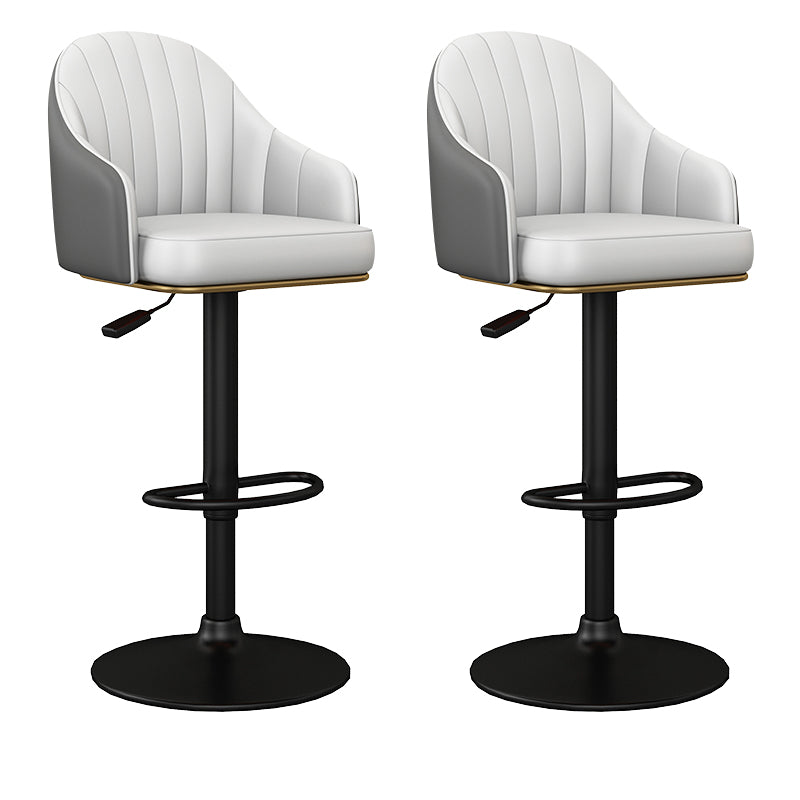 Industrial Backrest Bar Stool Adjustable Counter Stool for Hone