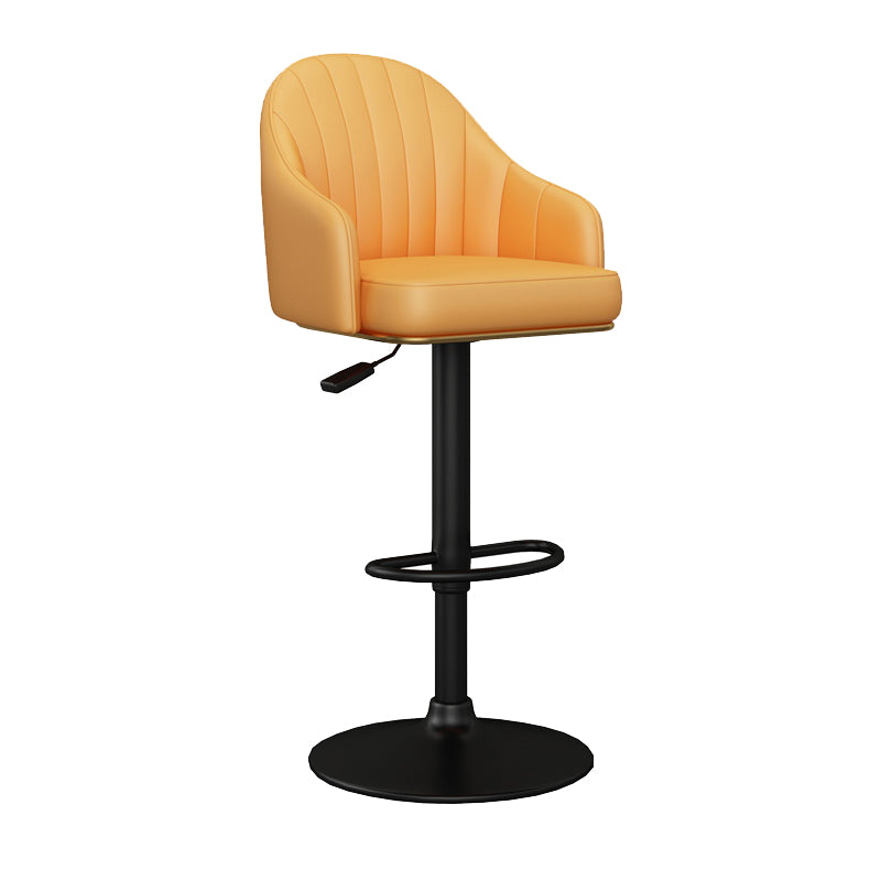 Industrial Backrest Bar Stool Adjustable Counter Stool for Hone