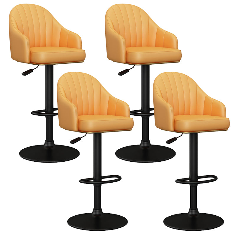 Industrial Backrest Bar Stool Adjustable Counter Stool for Hone