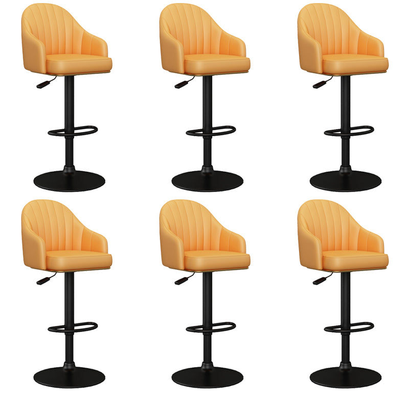 Industrial Backrest Bar Stool Adjustable Counter Stool for Hone