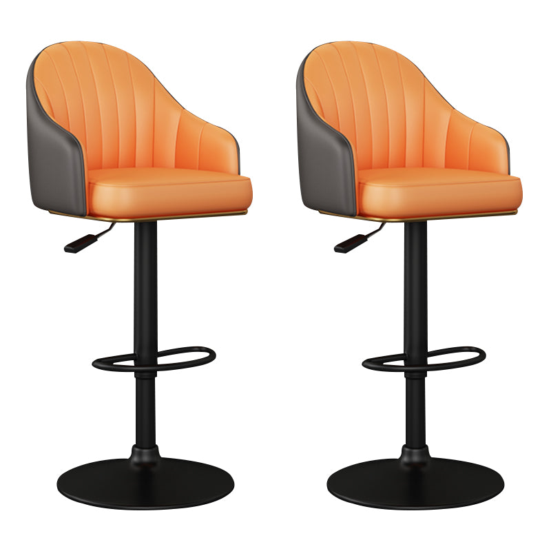 Industrial Backrest Bar Stool Adjustable Counter Stool for Hone