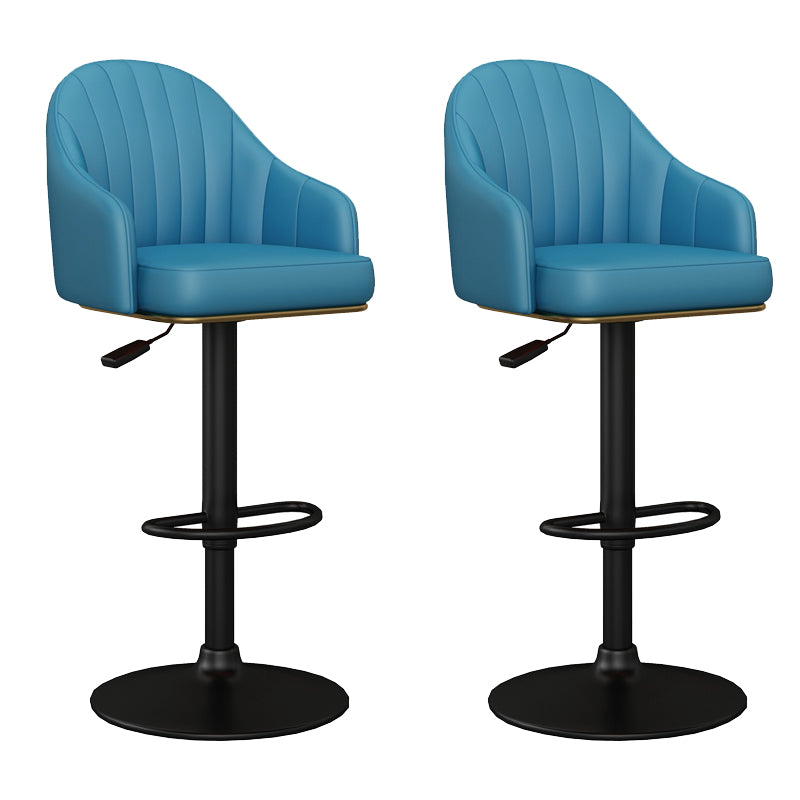 Industrial Backrest Bar Stool Adjustable Counter Stool for Hone