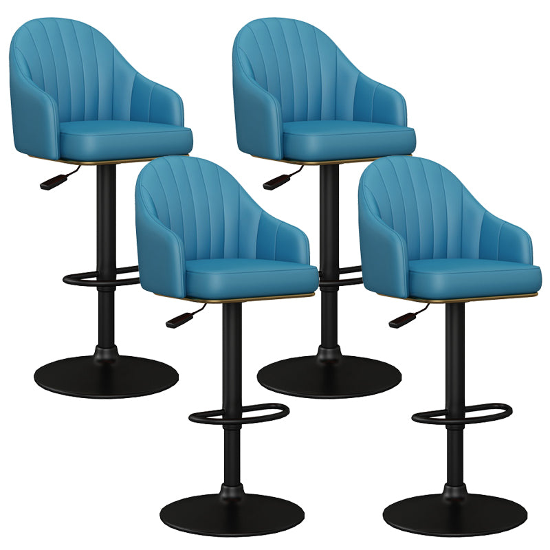 Industrial Backrest Bar Stool Adjustable Counter Stool for Hone