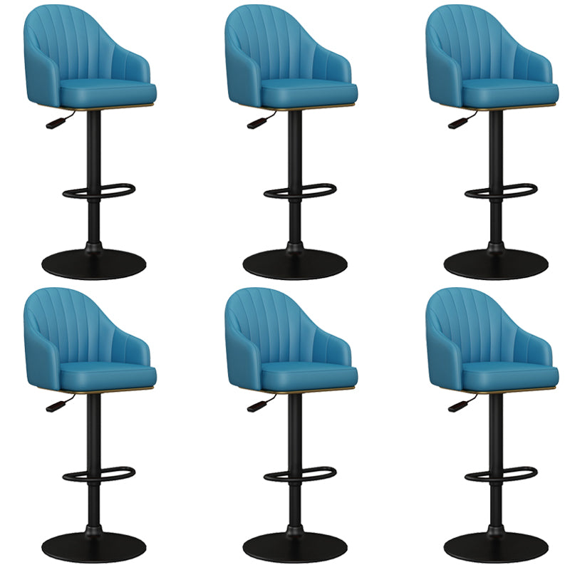 Industrial Backrest Bar Stool Adjustable Counter Stool for Hone