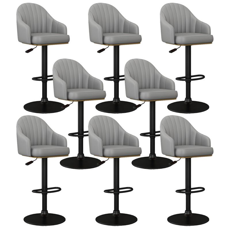 Industrial Backrest Bar Stool Adjustable Counter Stool for Hone