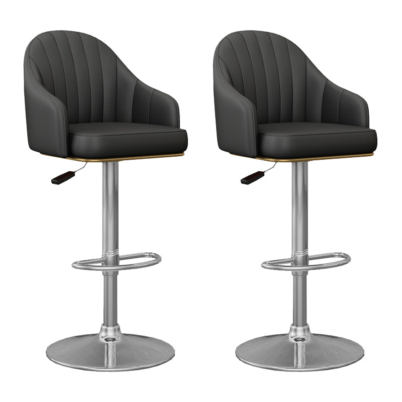 Industrial Backrest Bar Stool Adjustable Counter Stool for Hone