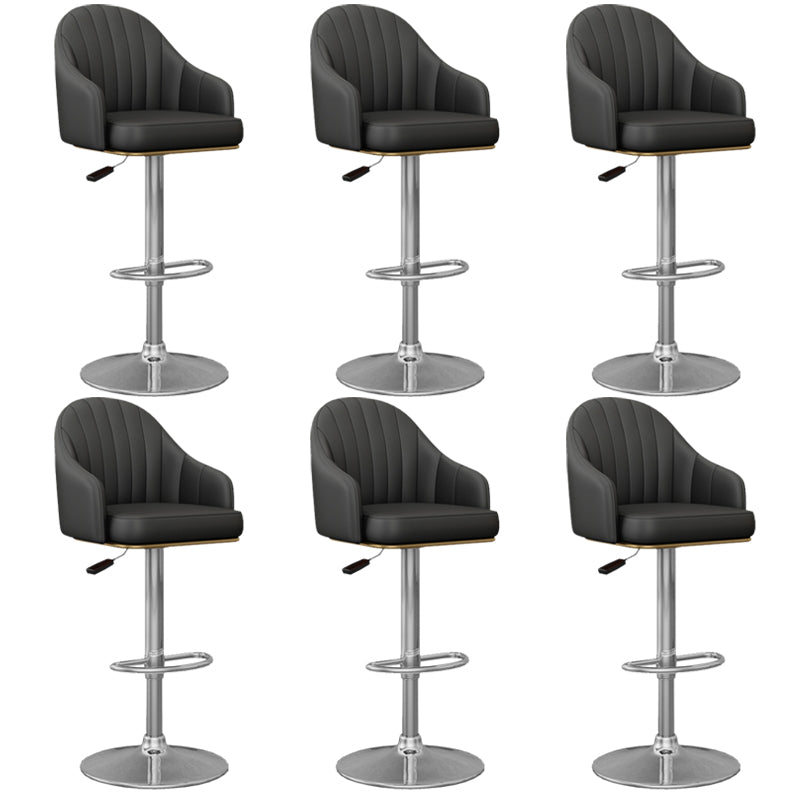 Industrial Backrest Bar Stool Adjustable Counter Stool for Hone