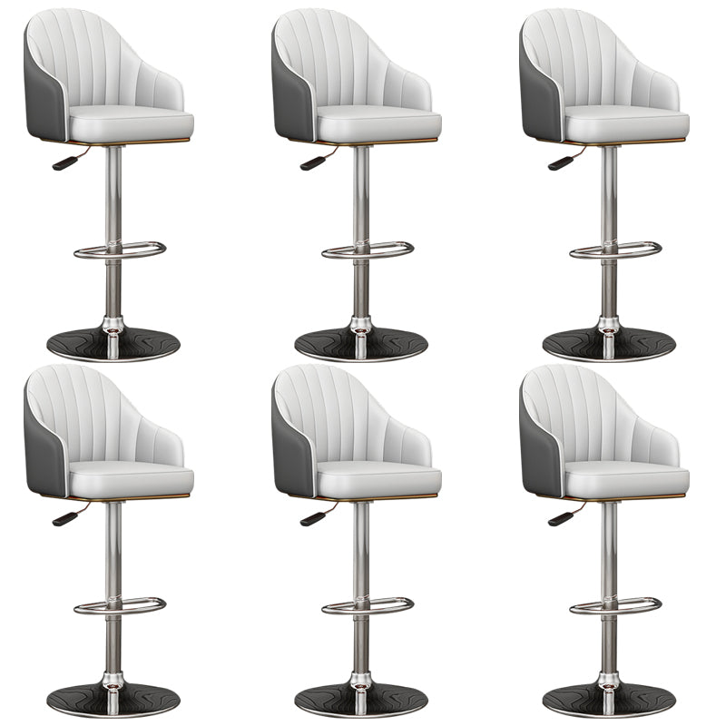 Industrial Backrest Bar Stool Adjustable Counter Stool for Hone