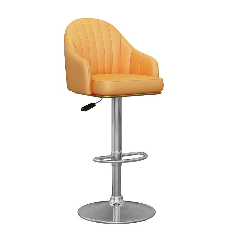 Industrial Backrest Bar Stool Adjustable Counter Stool for Hone