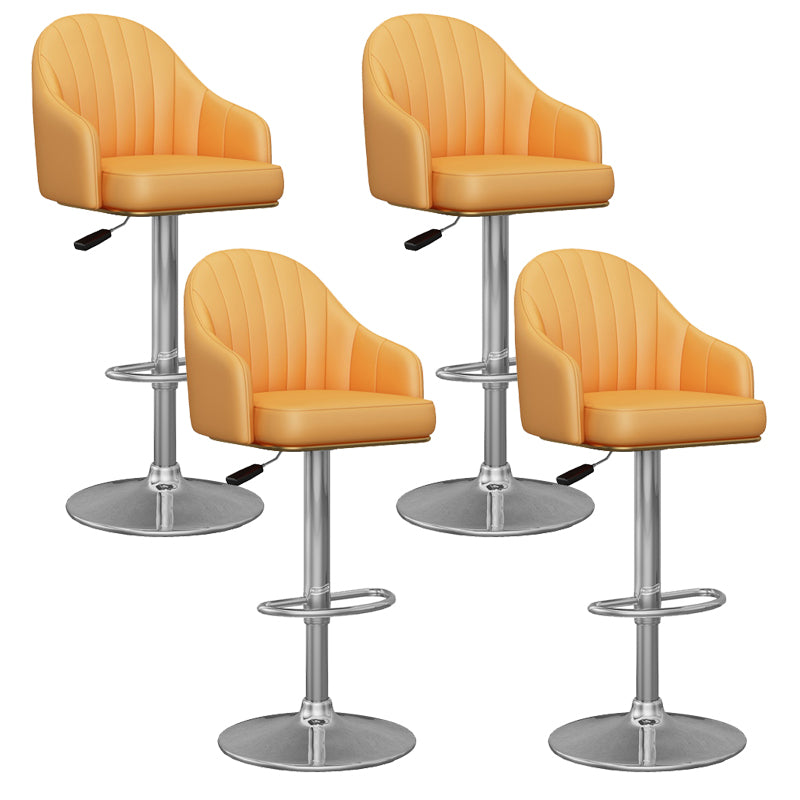 Industrial Backrest Bar Stool Adjustable Counter Stool for Hone