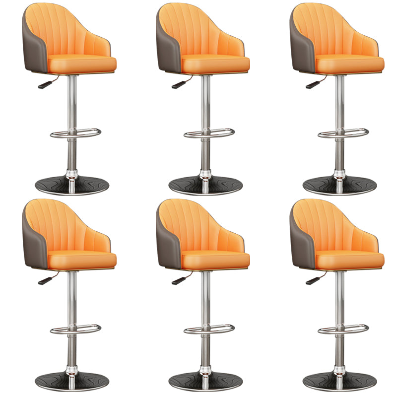 Industrial Backrest Bar Stool Adjustable Counter Stool for Hone