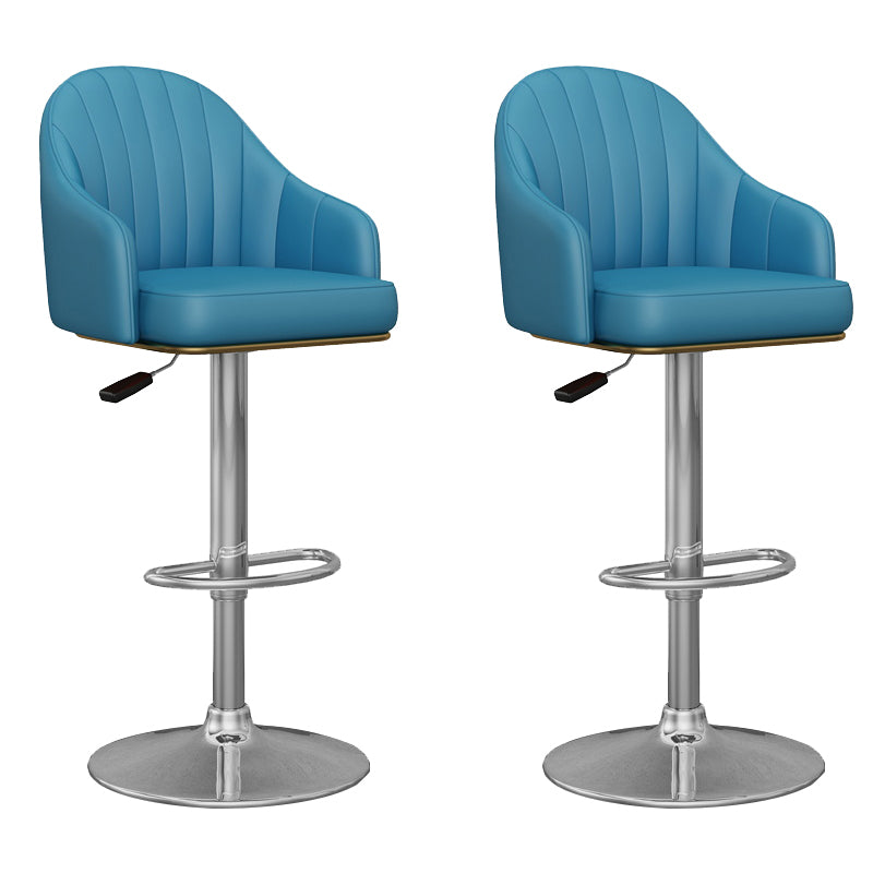 Industrial Backrest Bar Stool Adjustable Counter Stool for Hone