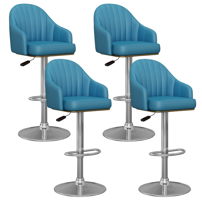 Industrial Backrest Bar Stool Adjustable Counter Stool for Hone