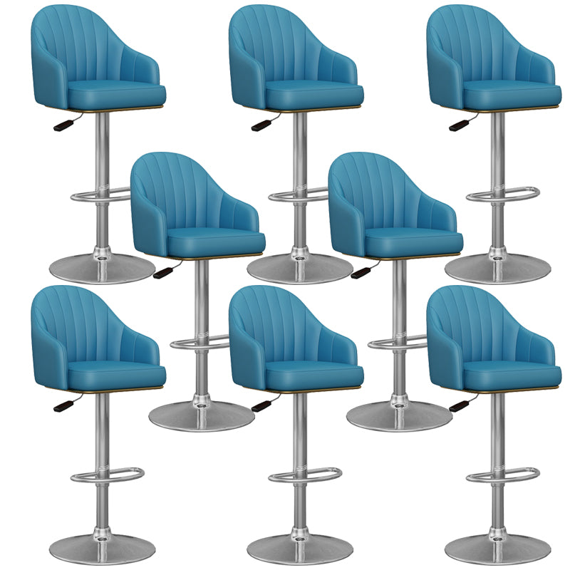 Industrial Backrest Bar Stool Adjustable Counter Stool for Hone