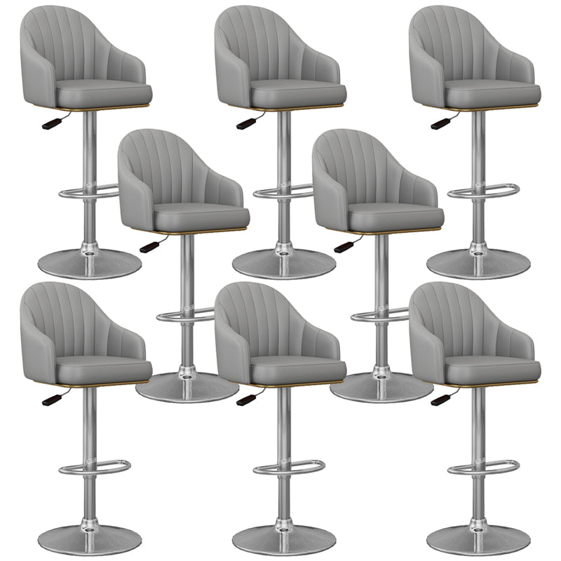 Industrial Backrest Bar Stool Adjustable Counter Stool for Hone