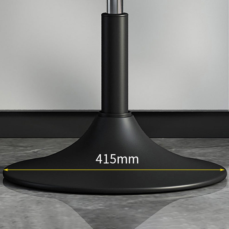 Glam Dining Stools Adjustable Height Bar Stools with Metal Base