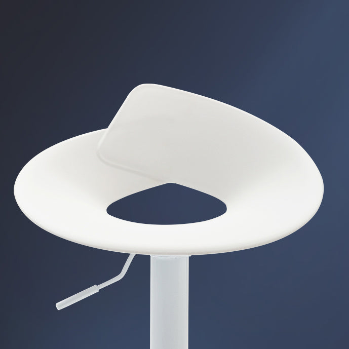 Low Back Barstools Adjustable Height Bar Stools with Metal Base