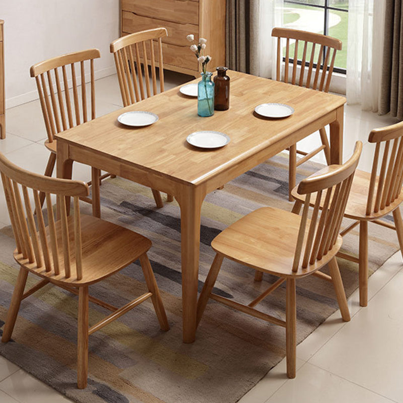 4 Legs Dining Room Table Solid Wood Dining Table for Dining Room