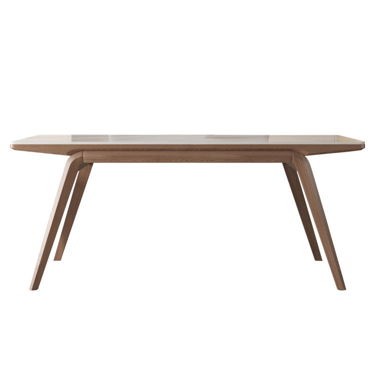 Modern Style Furniture Rectangle Stone Dining Table in White