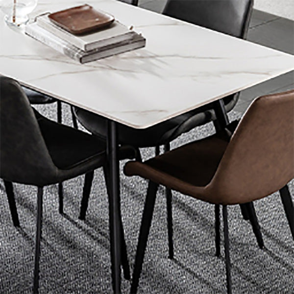 Simplicity Style Furniture Rectangle Stone Dining Room Table for Dining Room