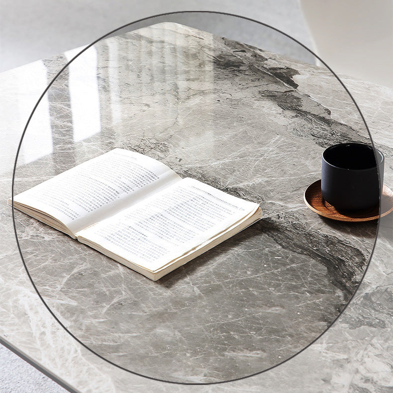 Simplicity Style Furniture Rectangle Stone Dining Room Table for Dining Room