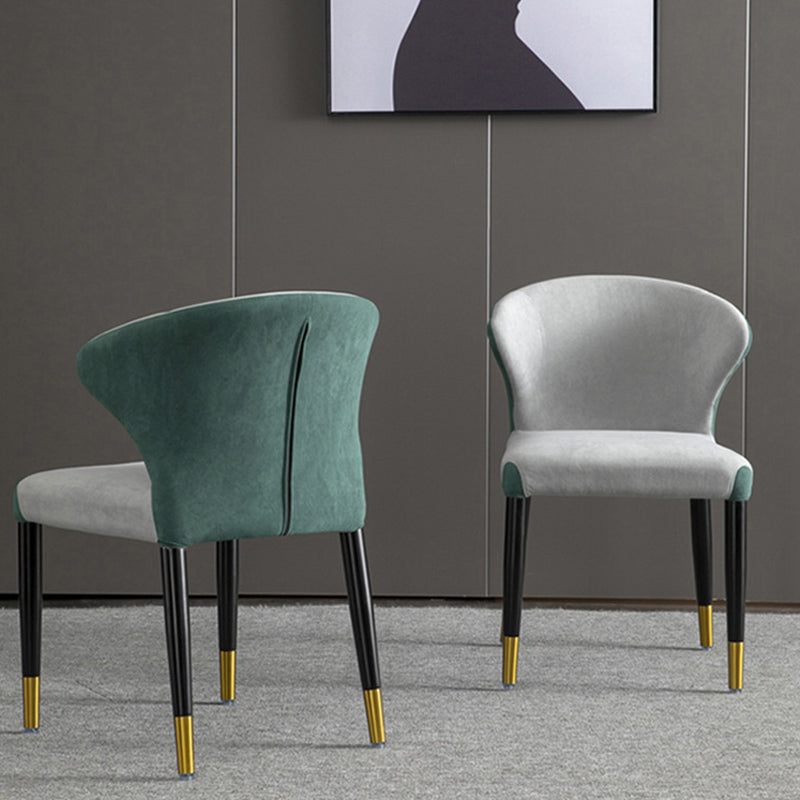 Industrial Upholstered Armless Dining Chairs Dining Room Side Chair