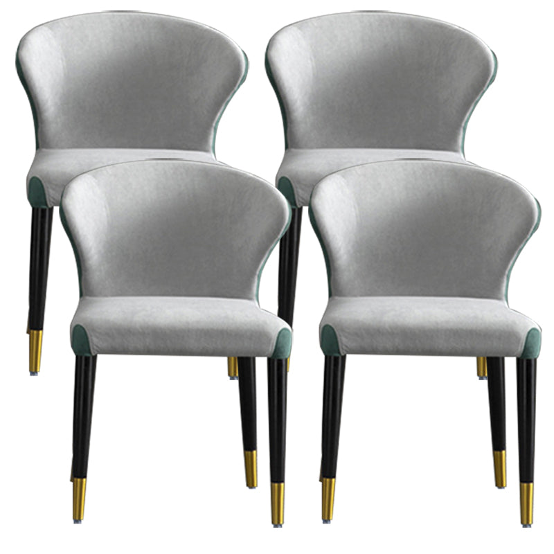 Industrial Upholstered Armless Dining Chairs Dining Room Side Chair