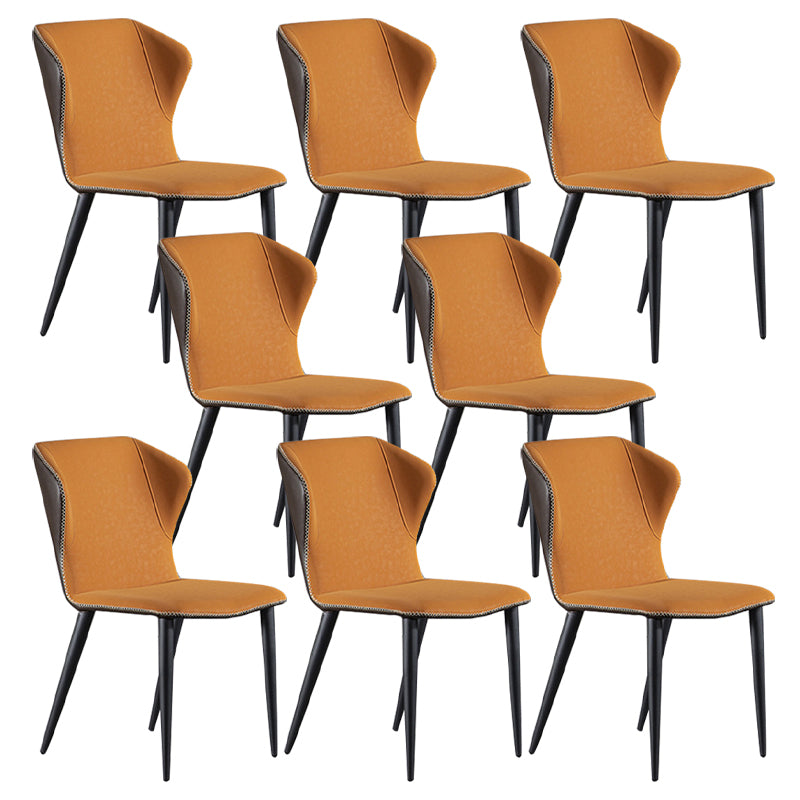 Industrial Upholstered Armless Dining Chairs Dining Room Side Chair