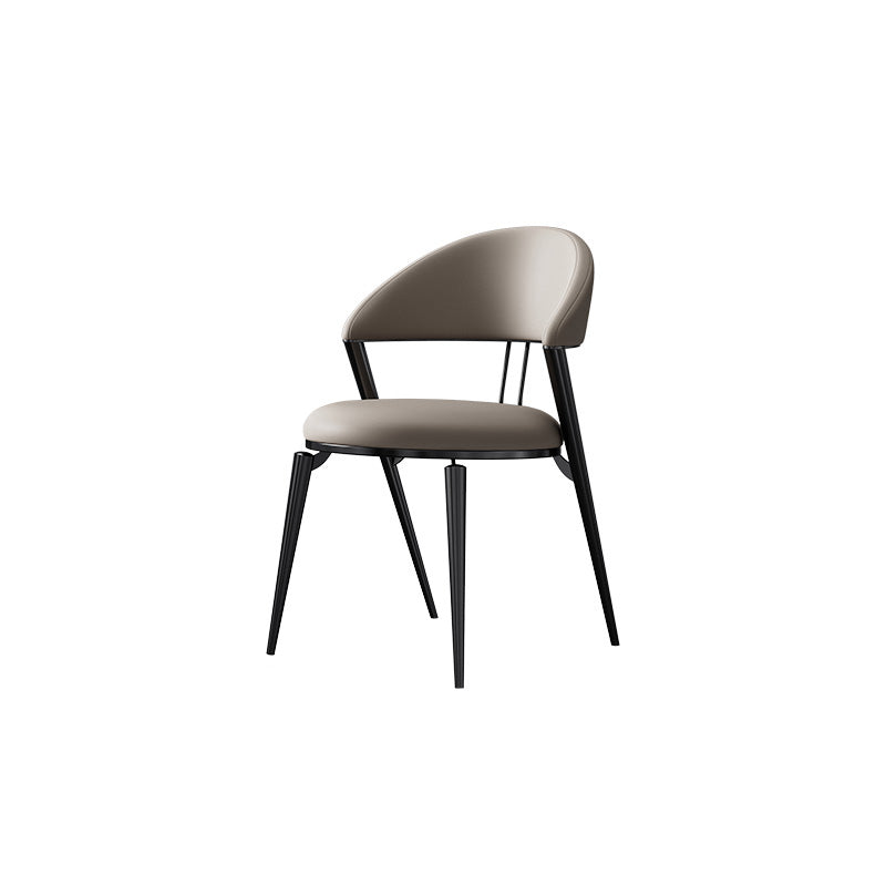 Modern Indoor Kitchen Dining Chair Open Back Dining Side Chair