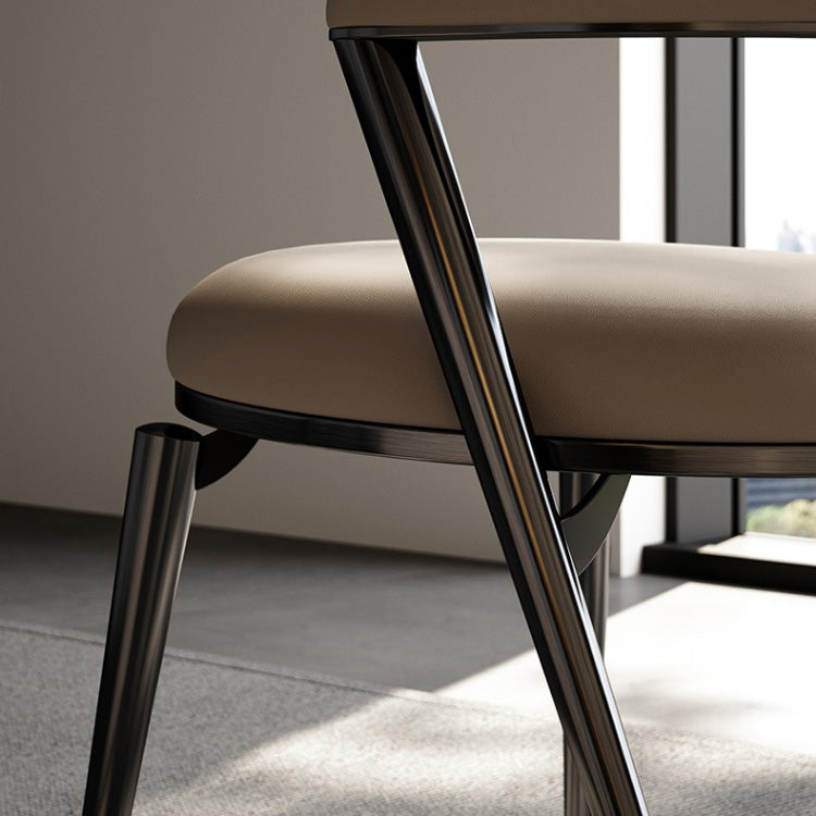 Modern Indoor Kitchen Dining Chair Open Back Dining Side Chair