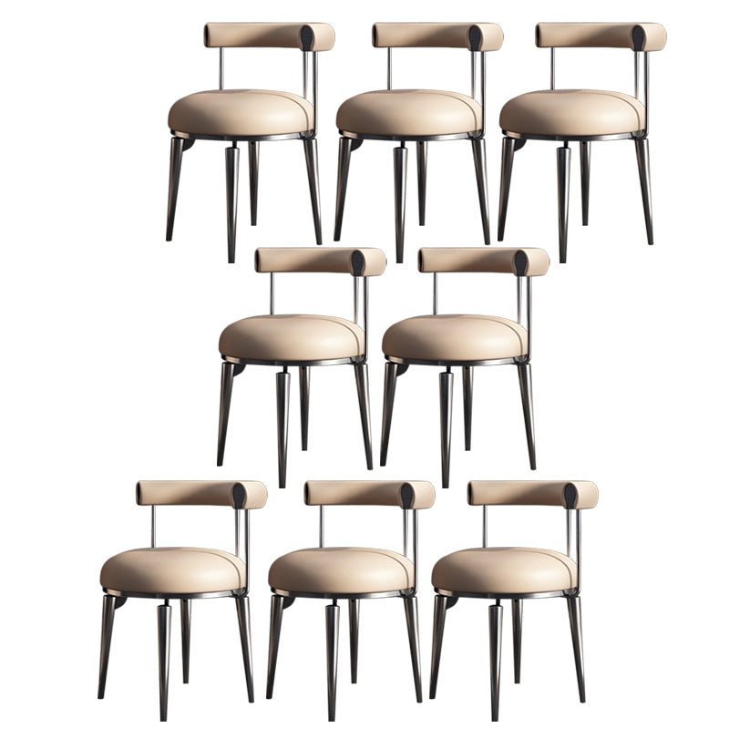 Kitchen Dining Accent Chair Upholstered Armless Dining Chairs