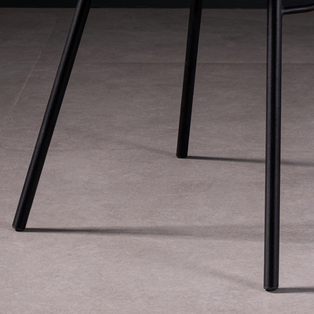 Faux Leather Dining Chair Industrial Style Wingback Arm Chair