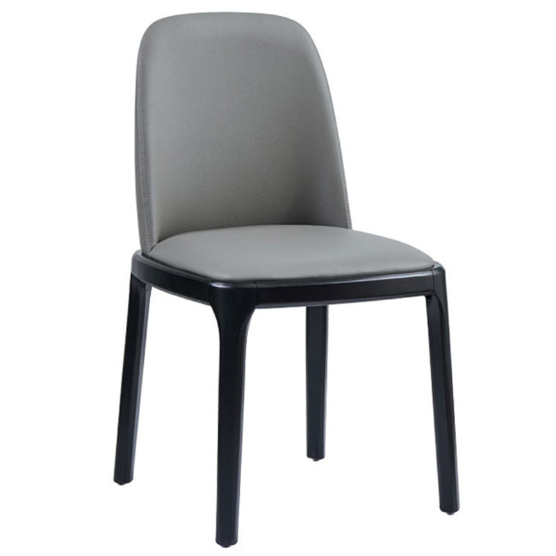 Modern Style Home Dining Side Chair Wood Parsons Armless Chair