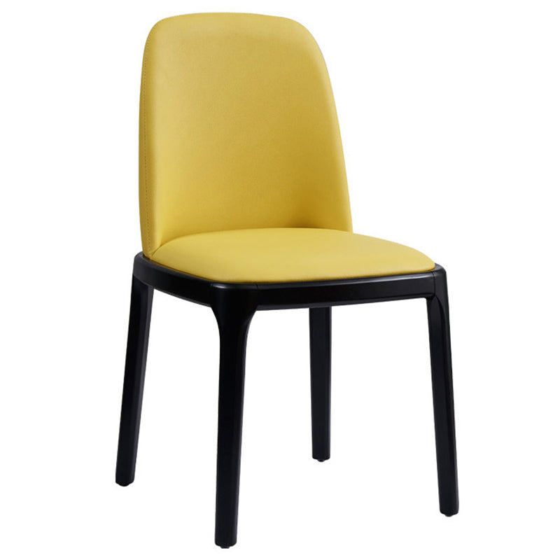 Modern Style Home Dining Side Chair Wood Parsons Armless Chair
