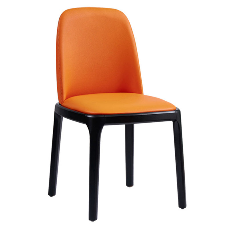 Modern Style Home Dining Side Chair Wood Parsons Armless Chair