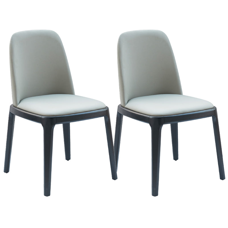 Modern Style Home Dining Side Chair Wood Parsons Armless Chair