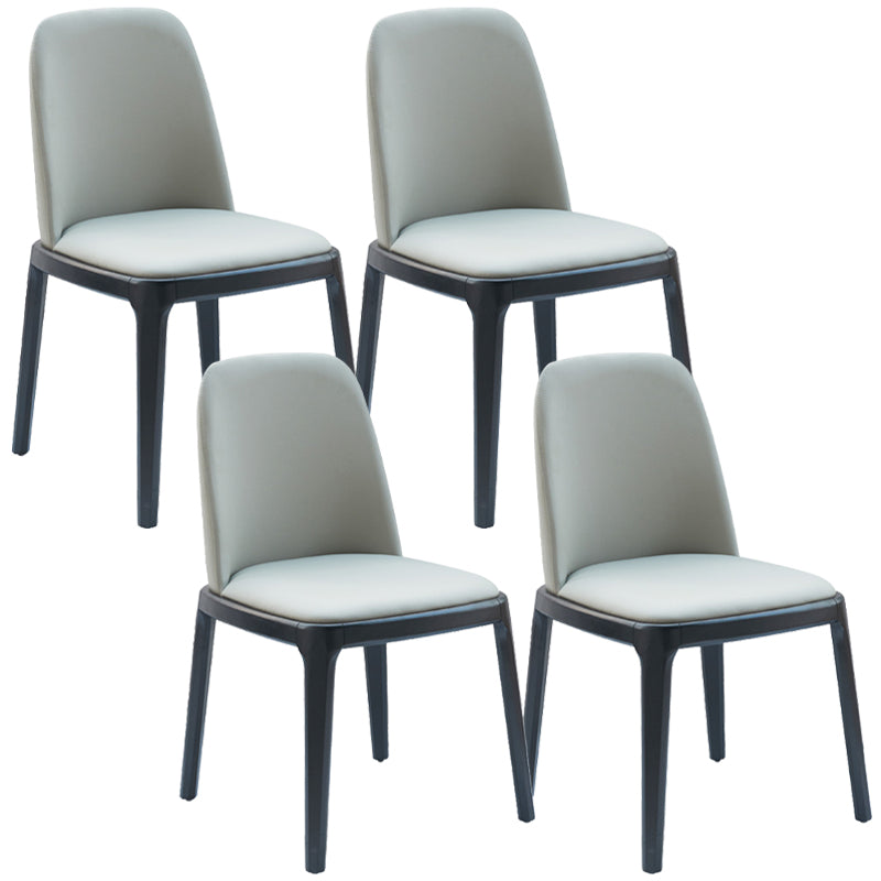 Modern Style Home Dining Side Chair Wood Parsons Armless Chair