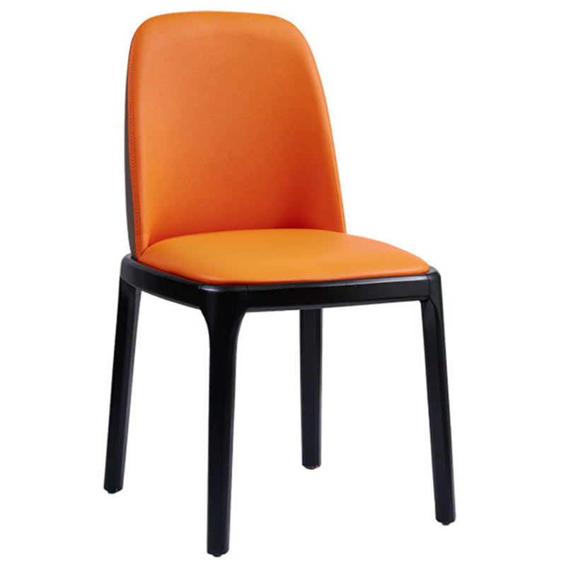 Modern Style Home Dining Side Chair Wood Parsons Armless Chair