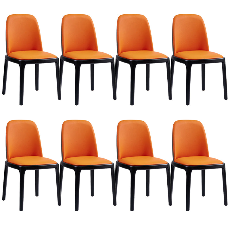 Modern Style Home Dining Side Chair Wood Parsons Armless Chair