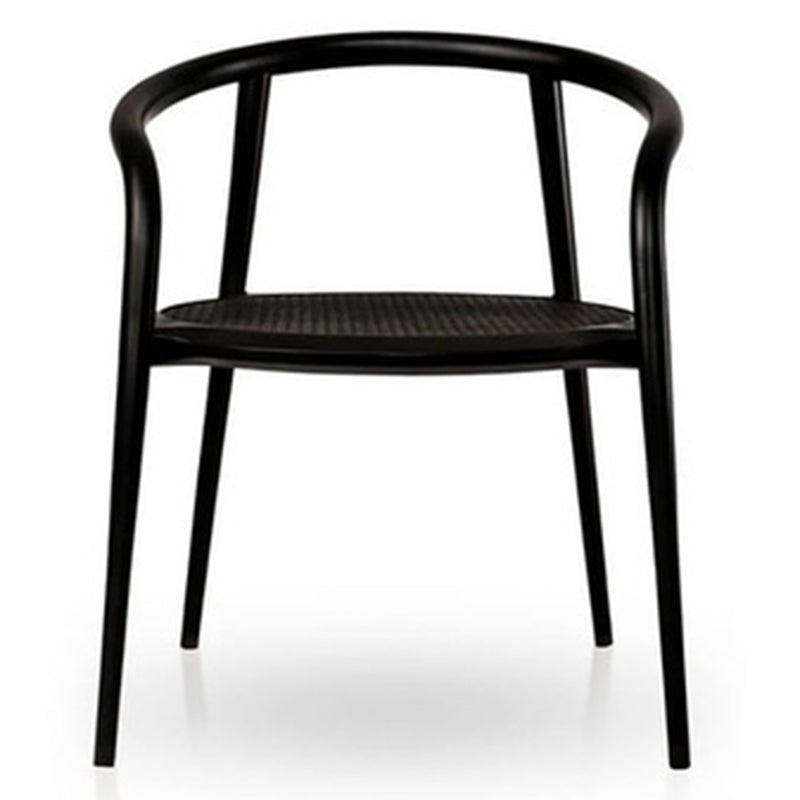 Contemporary Home Arm Chair Open Back Solid Wood Dining Chair