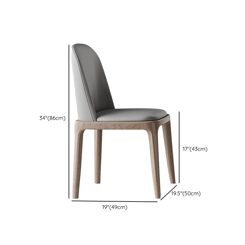 Contemporary Style 1/2/5 Pieces Dining Chairs Set Rectangle Stone Furniture in White