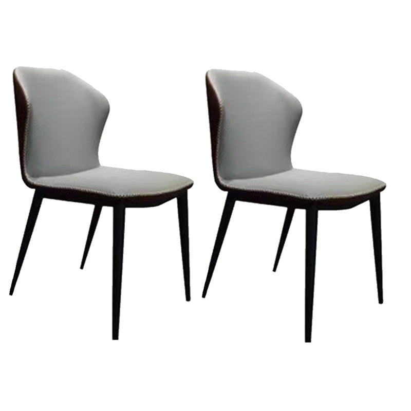 Contemporary 1/2/3/5 Pieces Dining Chairs Set Rectangle Stone Furniture in White