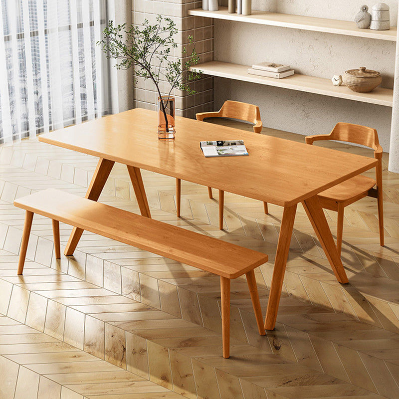 Modern 1/4/5 Pieces Dining Set Pine Wood Dining Table for Dining Room
