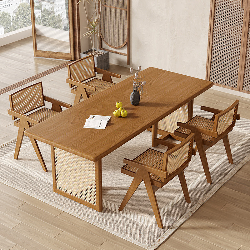 Modern 1/4/5 Pieces Dining Set Pine Wood Dining Table for Dining Room Kitchen