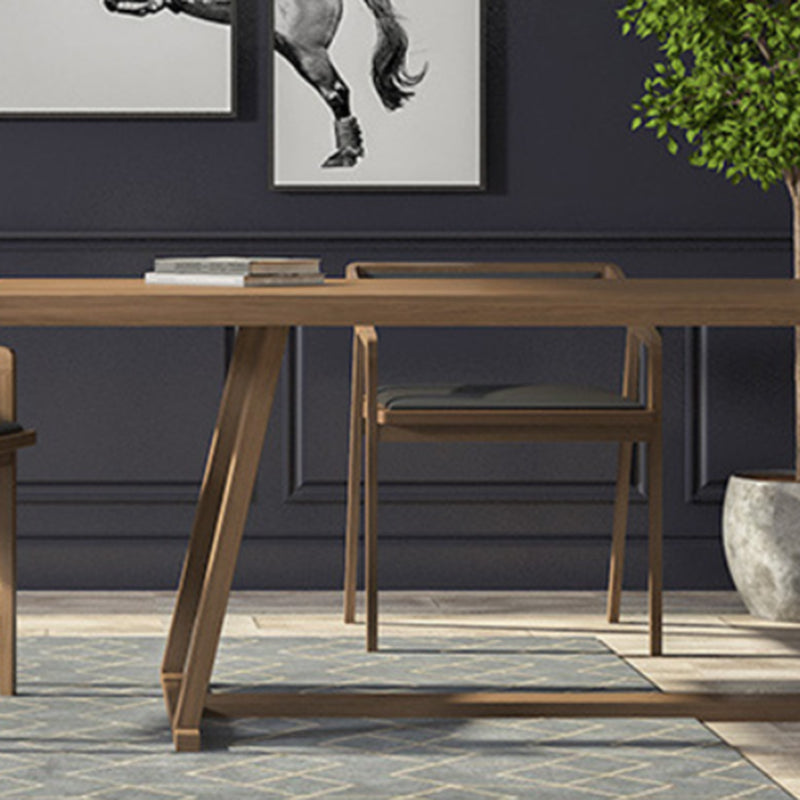 Industrial 1/5/7 Pieces Dining Set Rectangle Pine Wood Dining Table Set for Cafe