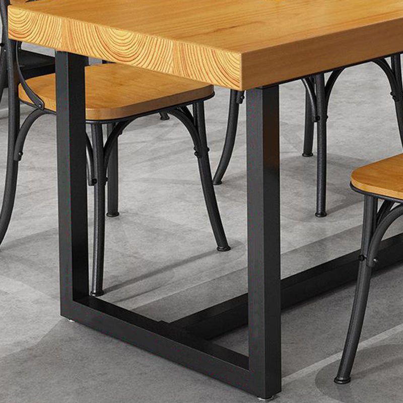 Industrial 1/3/5 Pieces Dining Set Rectangle Wood Dining Table for Dining Room Cafe