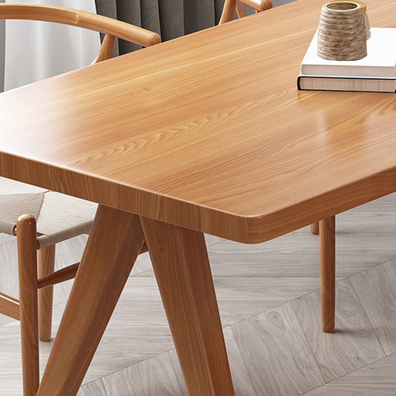 Modern 1/4/5/7 Pieces Dining Set Rectangle Pine Wood Dining Table for Living Room