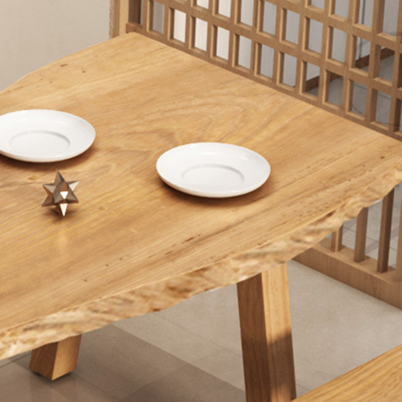 Industrial 1/4/5/6 Pieces Dining Set Rectangle Wood Dining Table for Dining Room