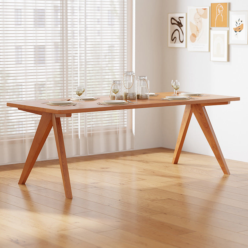 Industrial 1/2/5 Pieces Dining Set Rectangle Pine Wood Dining Table for Dining Room